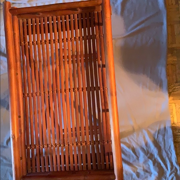 Bamboo breakfast in bed table and stand like new - Picture 1 of 4